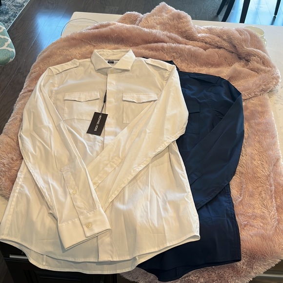 Mens Michael Kors long sleeve button downs - Picture 4 of 6